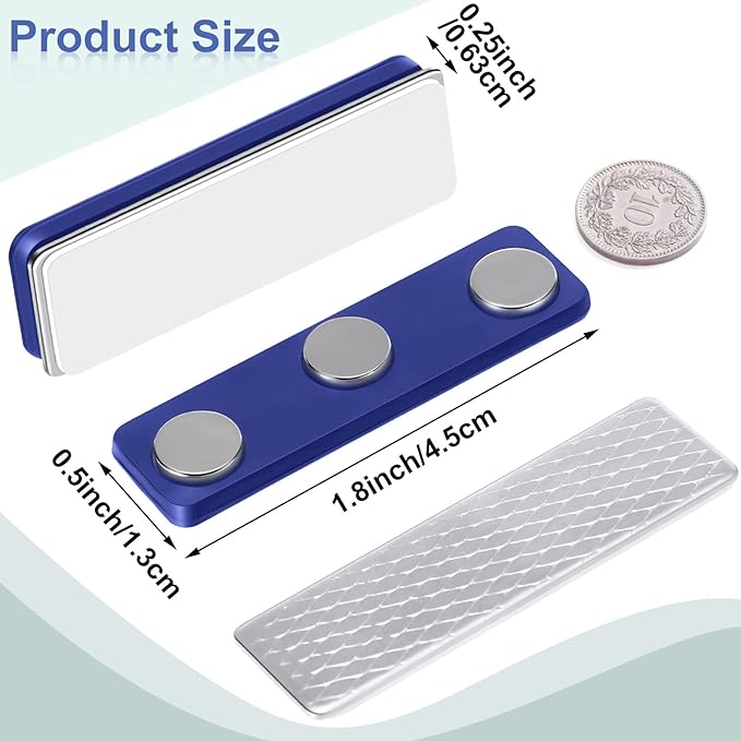Custom White Plastic (FRP) Name Badges – Personalized with Your Logo & Colors