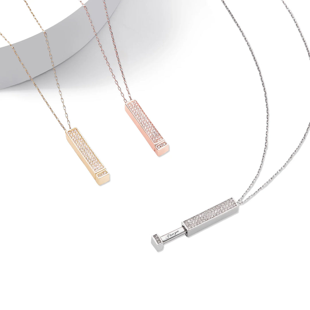 Stainless Steel Slide Bar Necklace