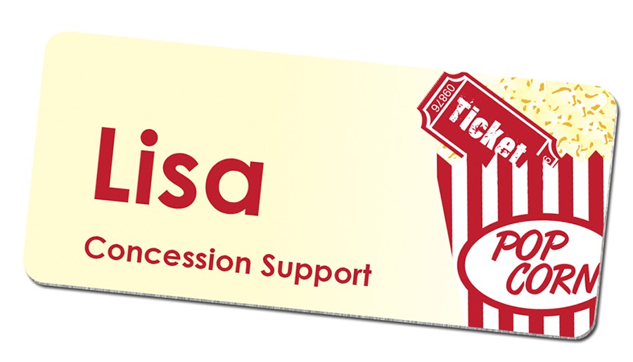 1.5 x 3 Inch Metallic Aluminium Name Badges