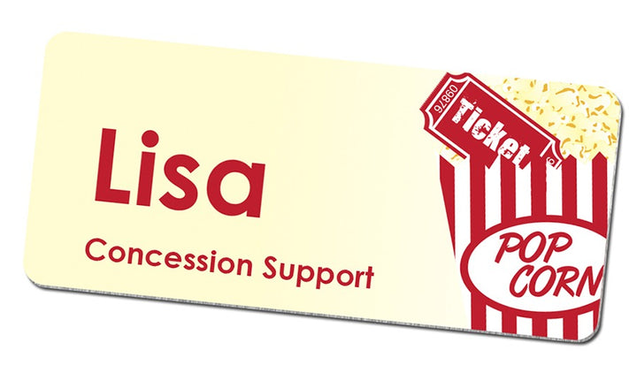 1.5 x 3 Inch Metallic Aluminium Name Badges